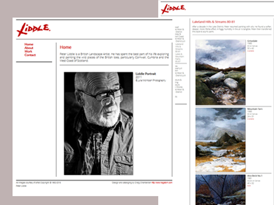 Peter Liddle - Website & Catalogue
